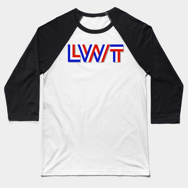 LWT London Weekend Television Baseball T-Shirt by Meta Cortex